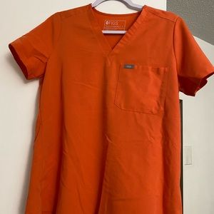 Sunset Orange FIGS top